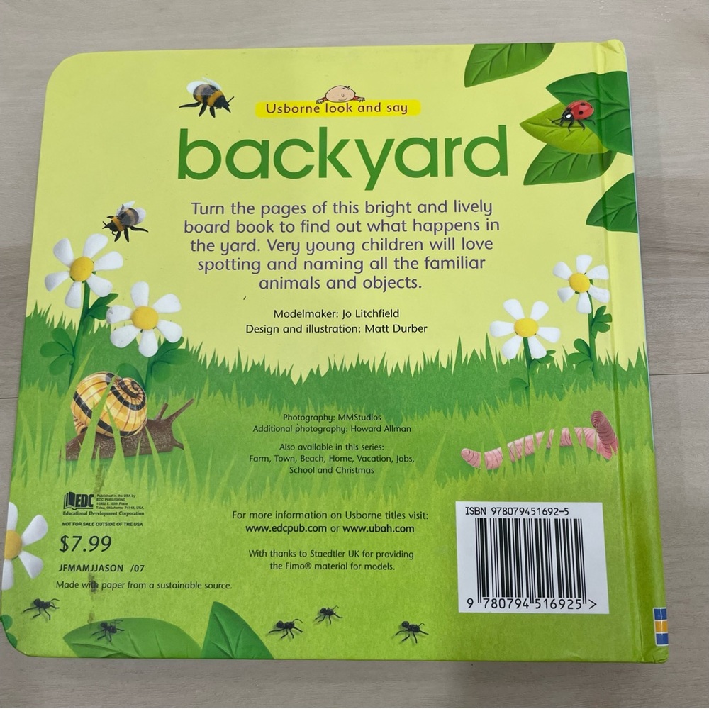 EUC Usborne Set of 3 Books. Board Books. Children's Books. - Picture 7 of 10
